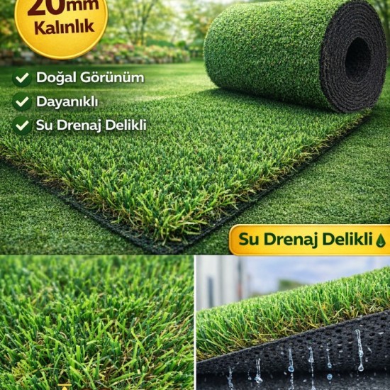 Çim Halı 20mm Sarı Otlu