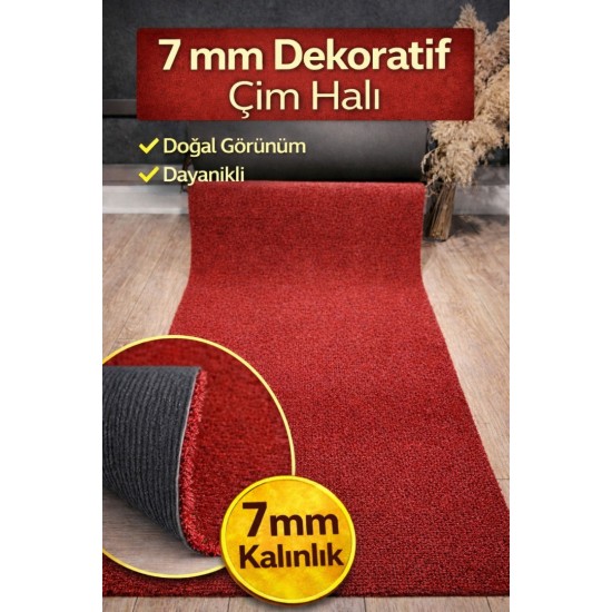 Çim Halı 7mm Kırmızı Çim Halı
