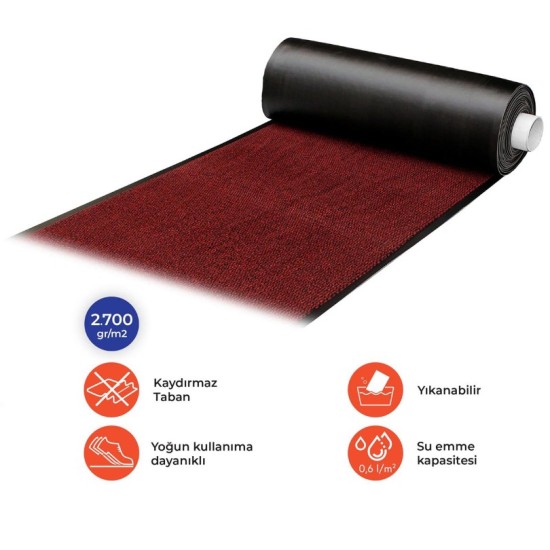 Nem Alıcı Paspas 90cm - 120 Kırmızı