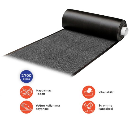 Nem Alıcı Paspas 90cm - 120 Gri